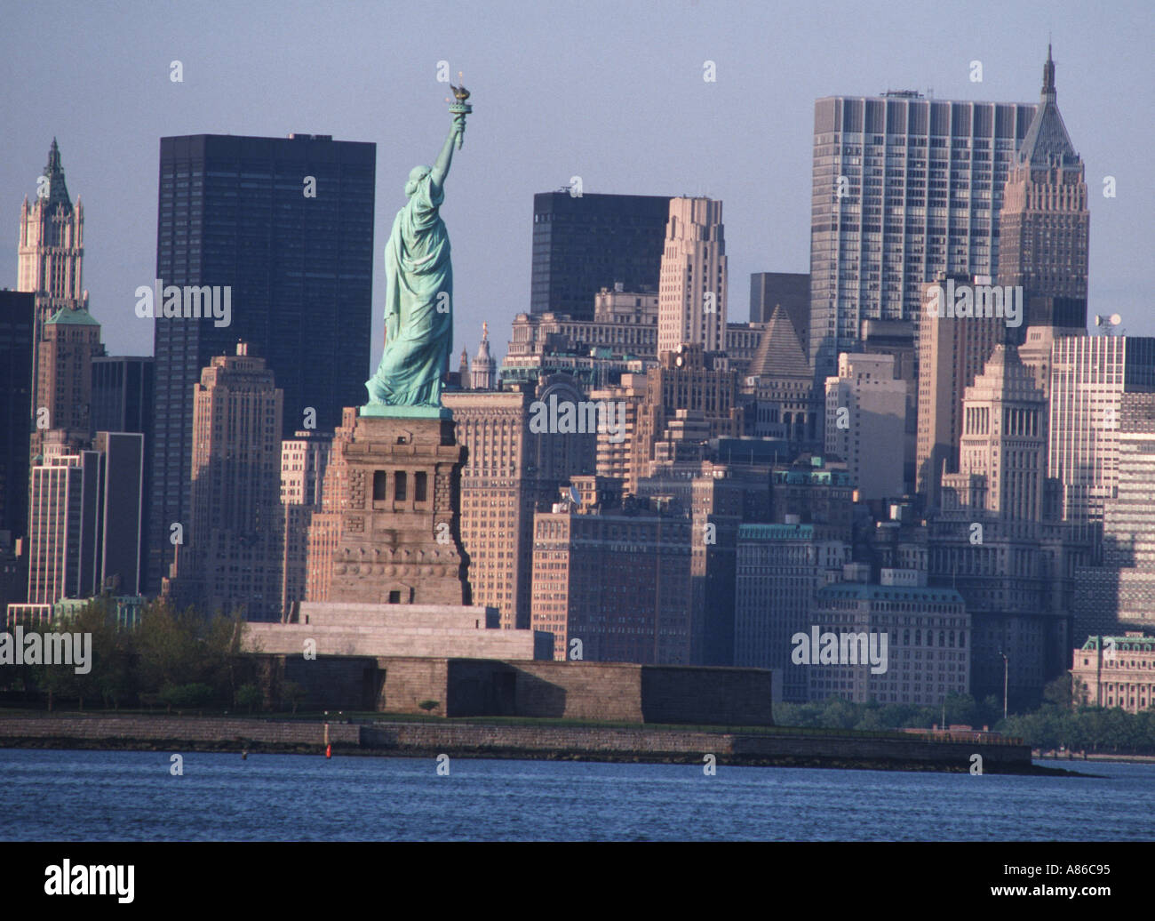 Statue Of Liberty New York City Hafen USA Stockfoto