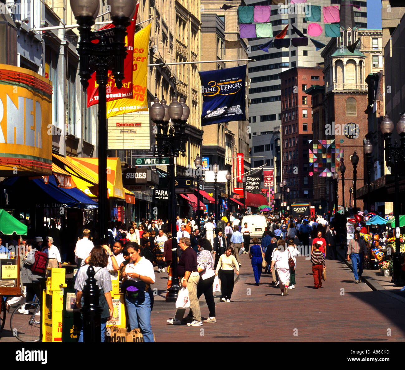 Massachusetts Boston Stadt Zentrum von Vereinigte Staaten Stockfoto