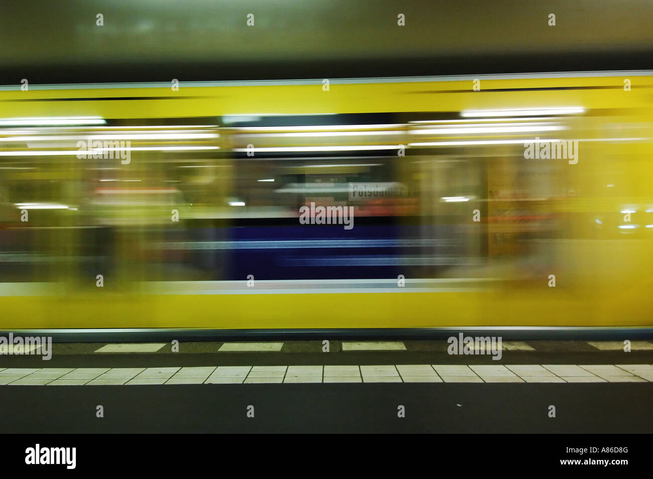 Berlin u-Bahn Berlin Deutschland Stockfoto