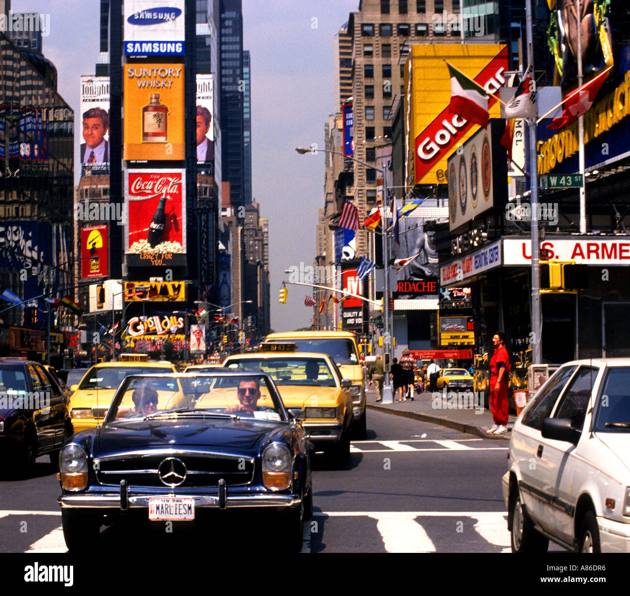 Times Square Broadway New York City Theater-Musical Stockfoto