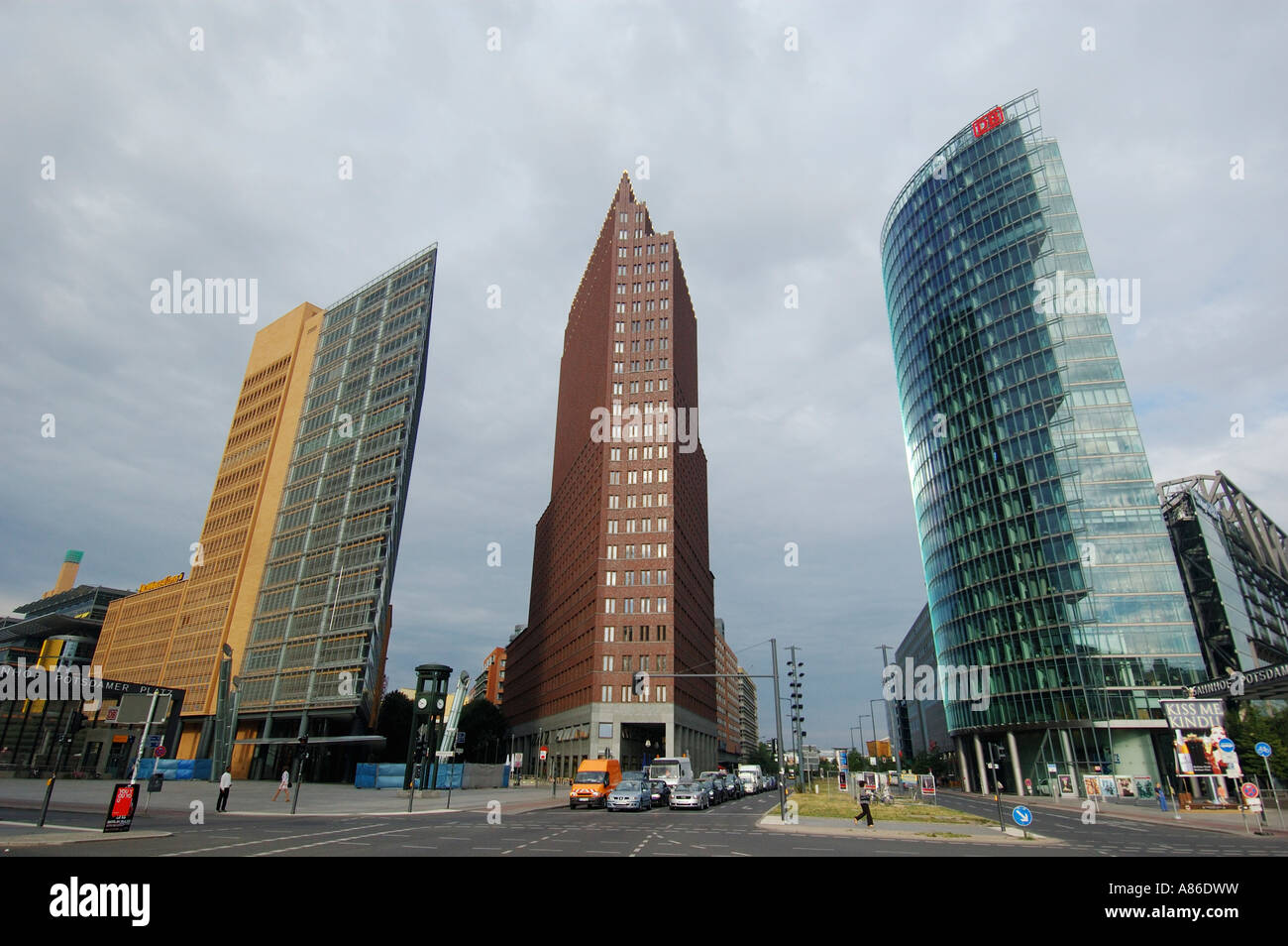 Moderne Gebäude am Potsdamer Platz, Berlin Deutschland Stockfoto