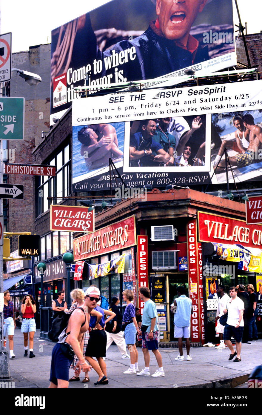 New York Village in Manhattan Soho Greenwich Stockfoto