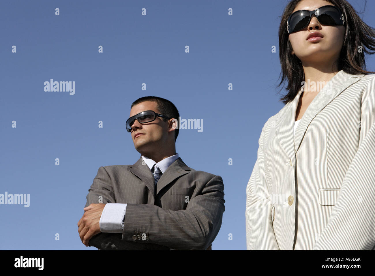 Ansicht von zwei Fachleuten. Stockfoto