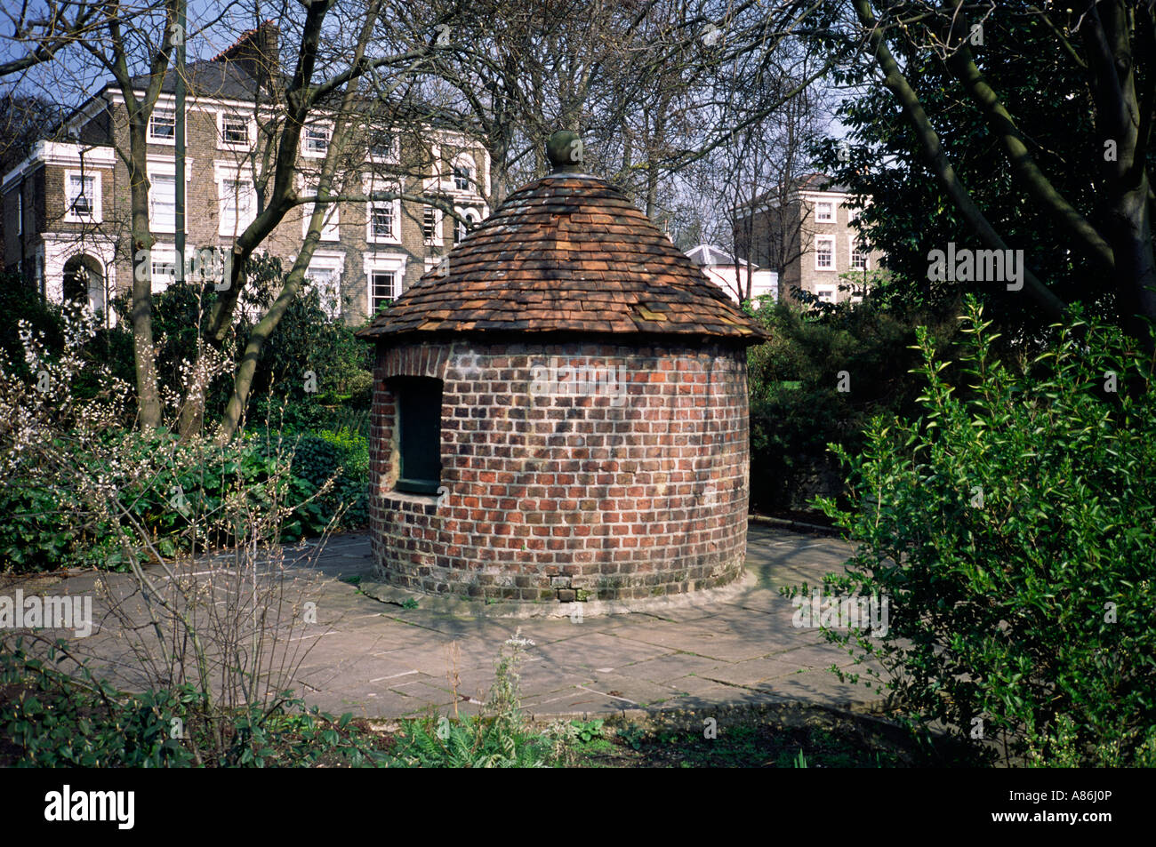 17. Jahrhundert Uhr Hütte gebaut, um der New River in Canonbury, London zu schützen Stockfoto