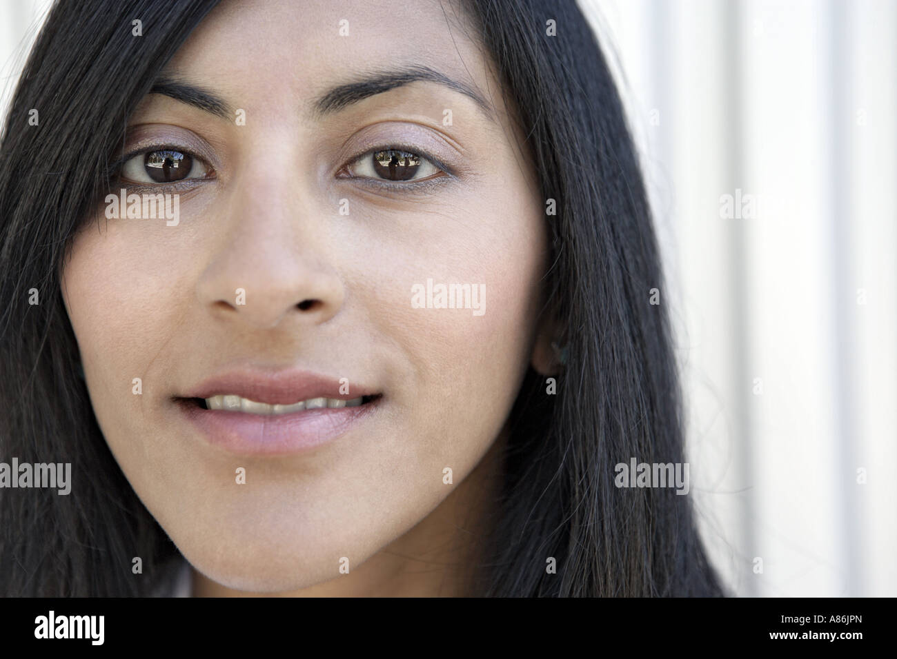 Porträt einer jungen Frau. Stockfoto
