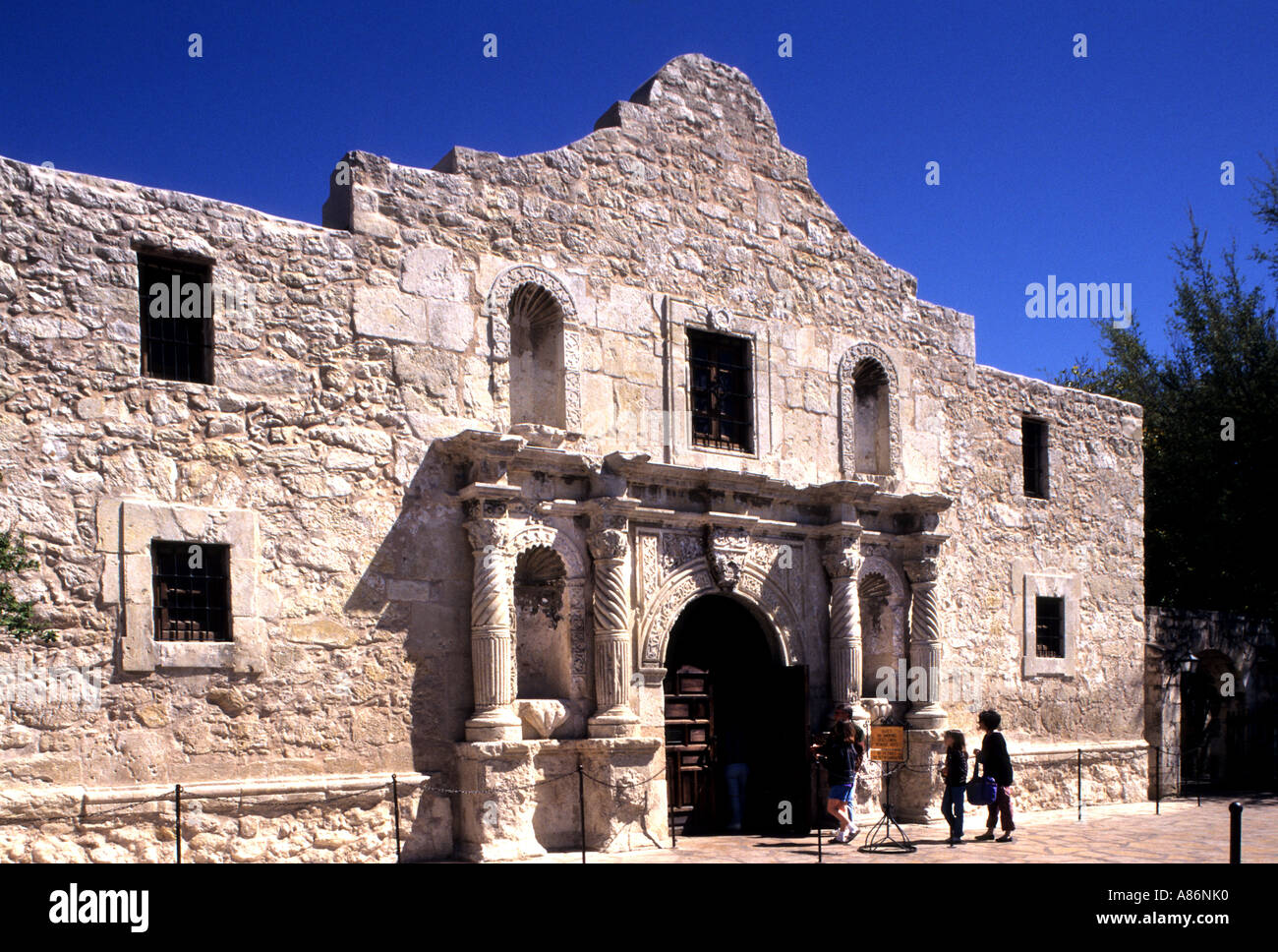 San Antonio, Texas die Alamo Kirche Religion USA Stockfoto