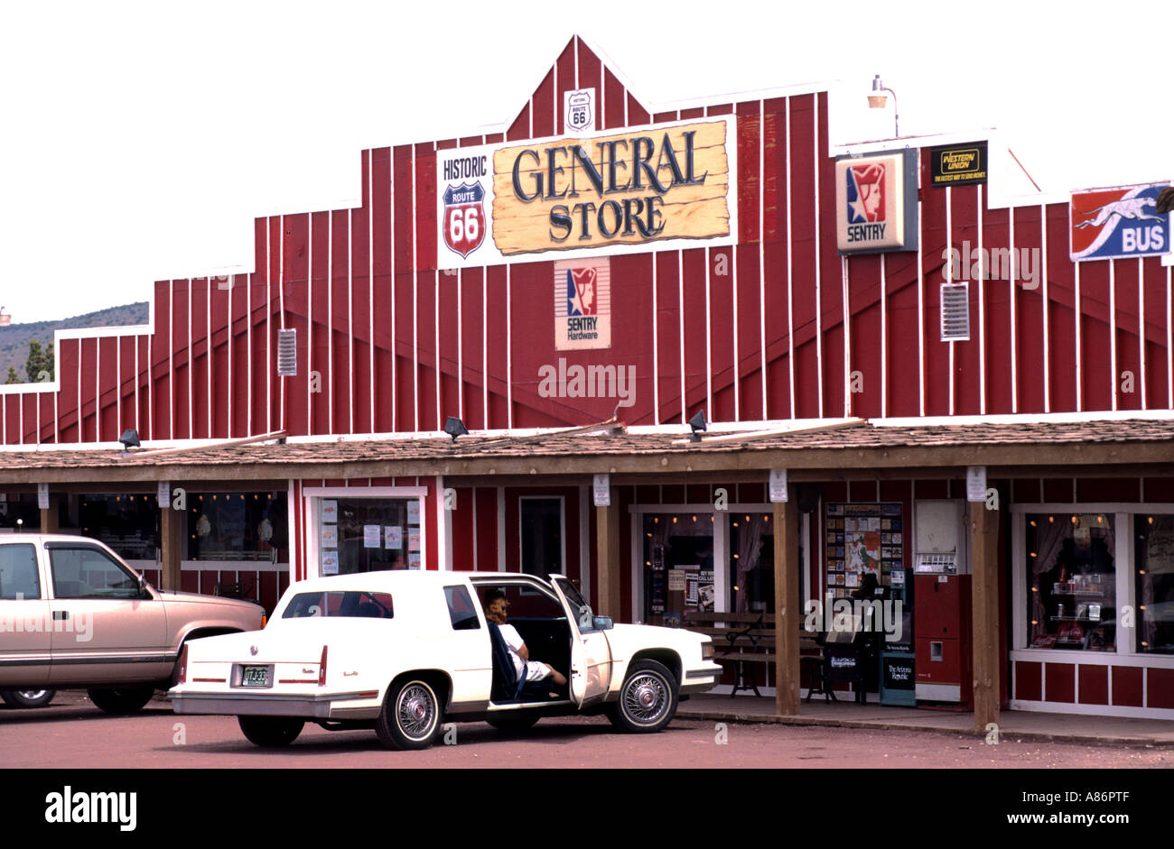 General Store Route 66 USA Amerika National Highway Stockfoto