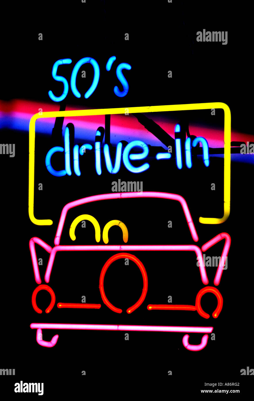 50 zu fahren, im Kino Show, Filmschau, Bildershow Stockfoto