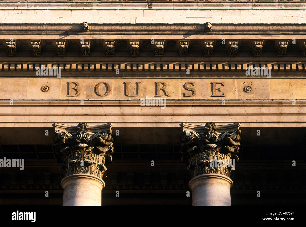 la Bourse de Paris Stockfoto