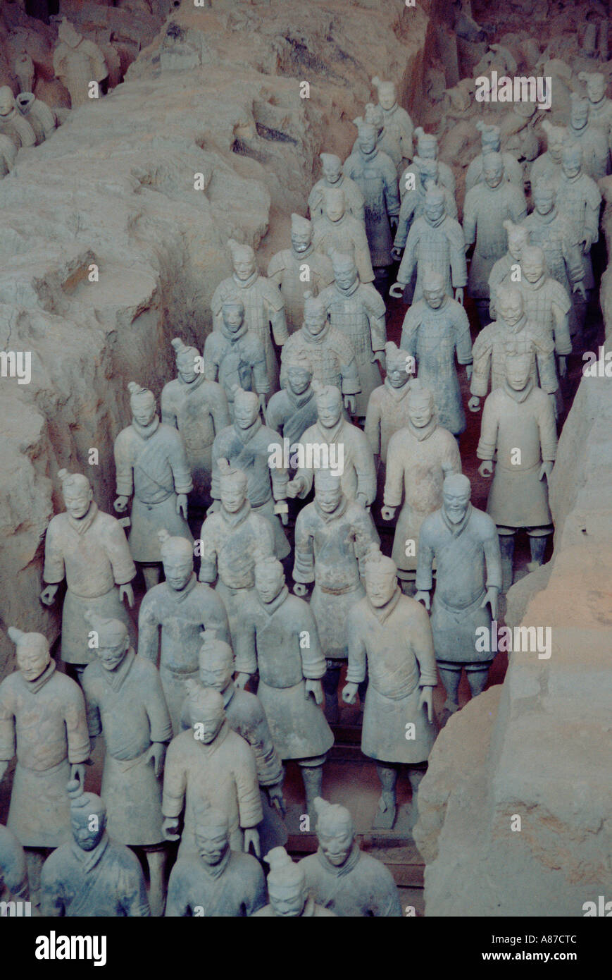 Museum der Terrakotta-Krieger und das Grab von Qin Shi Huang in der Nähe von Xi ein China Stockfoto