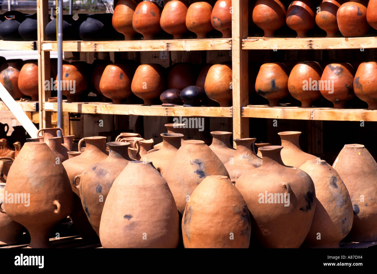 Santa Fe New Mexico indische Keramik Vereinigte Staaten von Amerika Stockfoto
