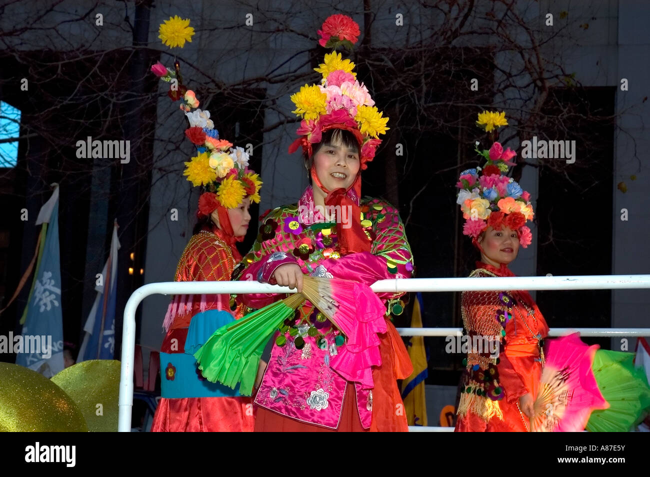 Zelebranten an Chinese New Year Festival San Francisco, Kalifornien Stockfoto