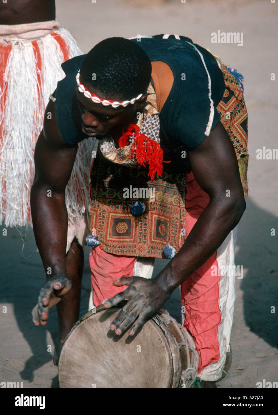 Traditionelle Schlagzeuger, Gambia, Westafrika Stockfoto
