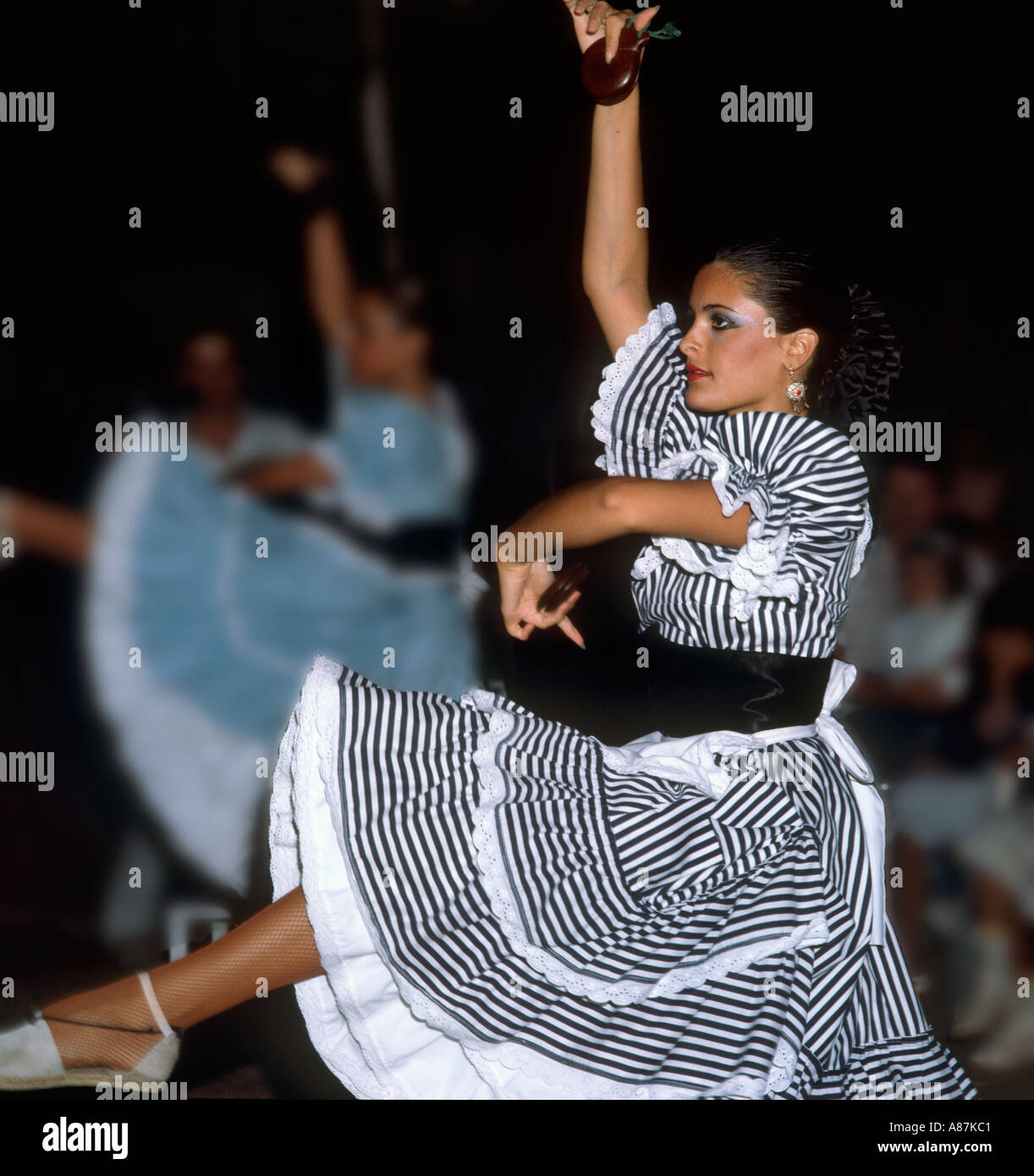 Flamenco-Tänzer, Costa Del Sol, Andalusien, Spanien Stockfoto