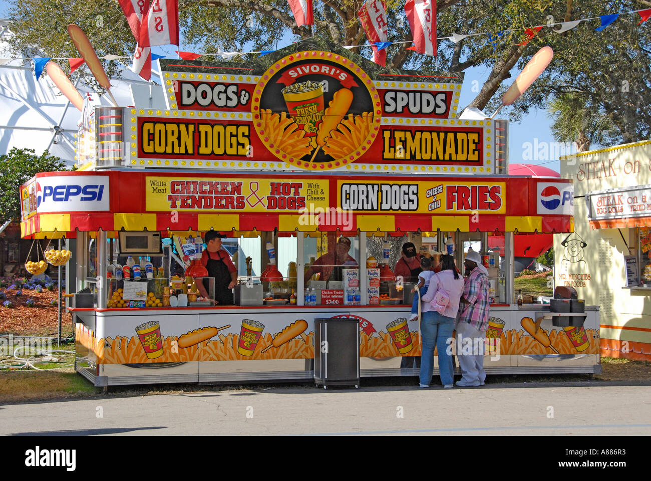 Aktivitäten an der Florida State Fair in Tampa Florida FL Stockfoto