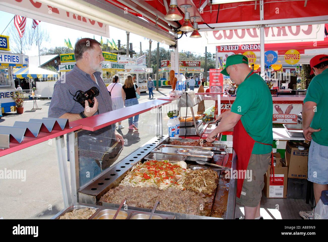Essen essen Betriebe an der Florida State Fair Stockfoto