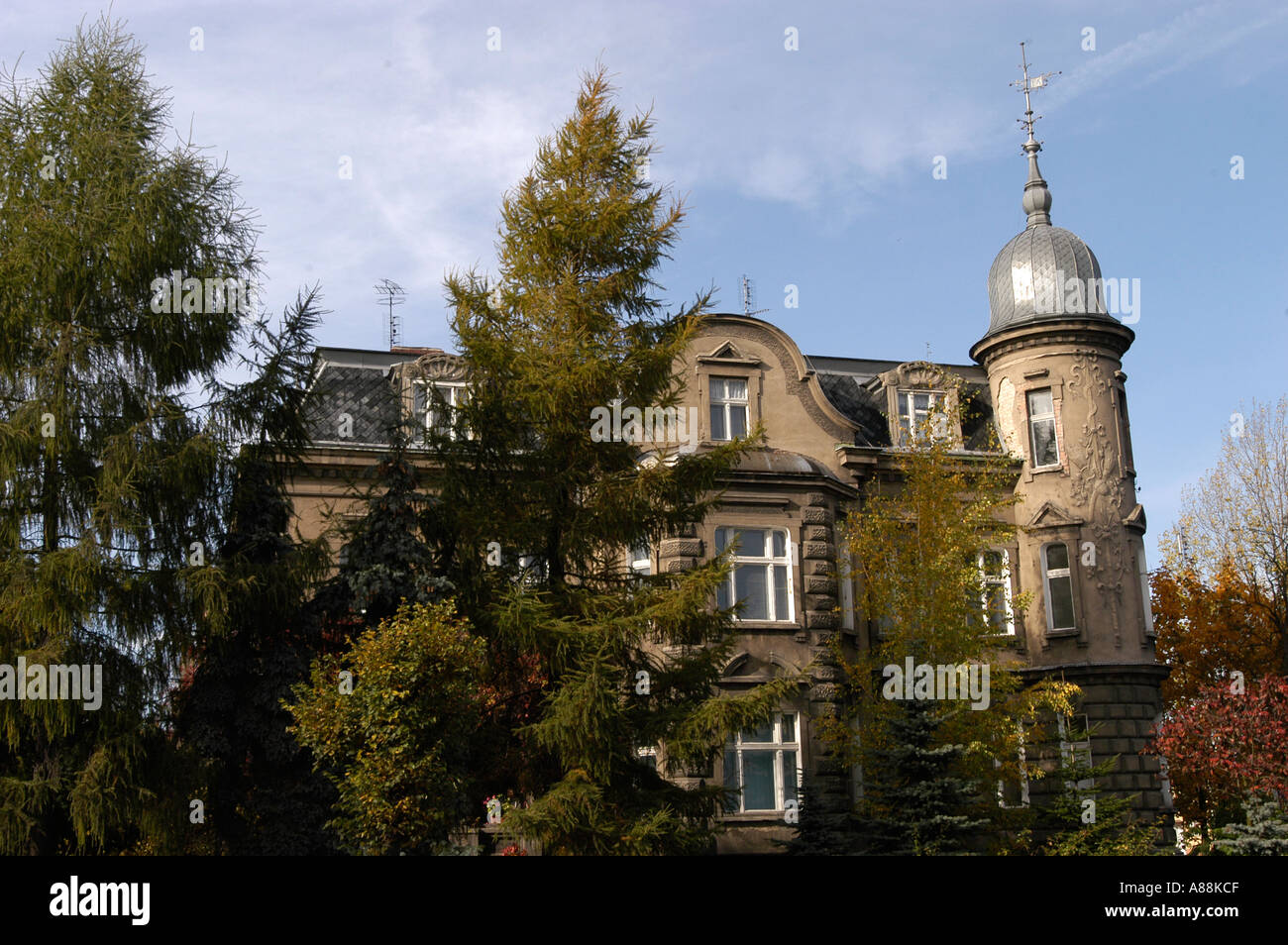 Alte historische Gebäude in Grodzisk Wielkopolski in der Nähe von Poznan Polen Stockfoto