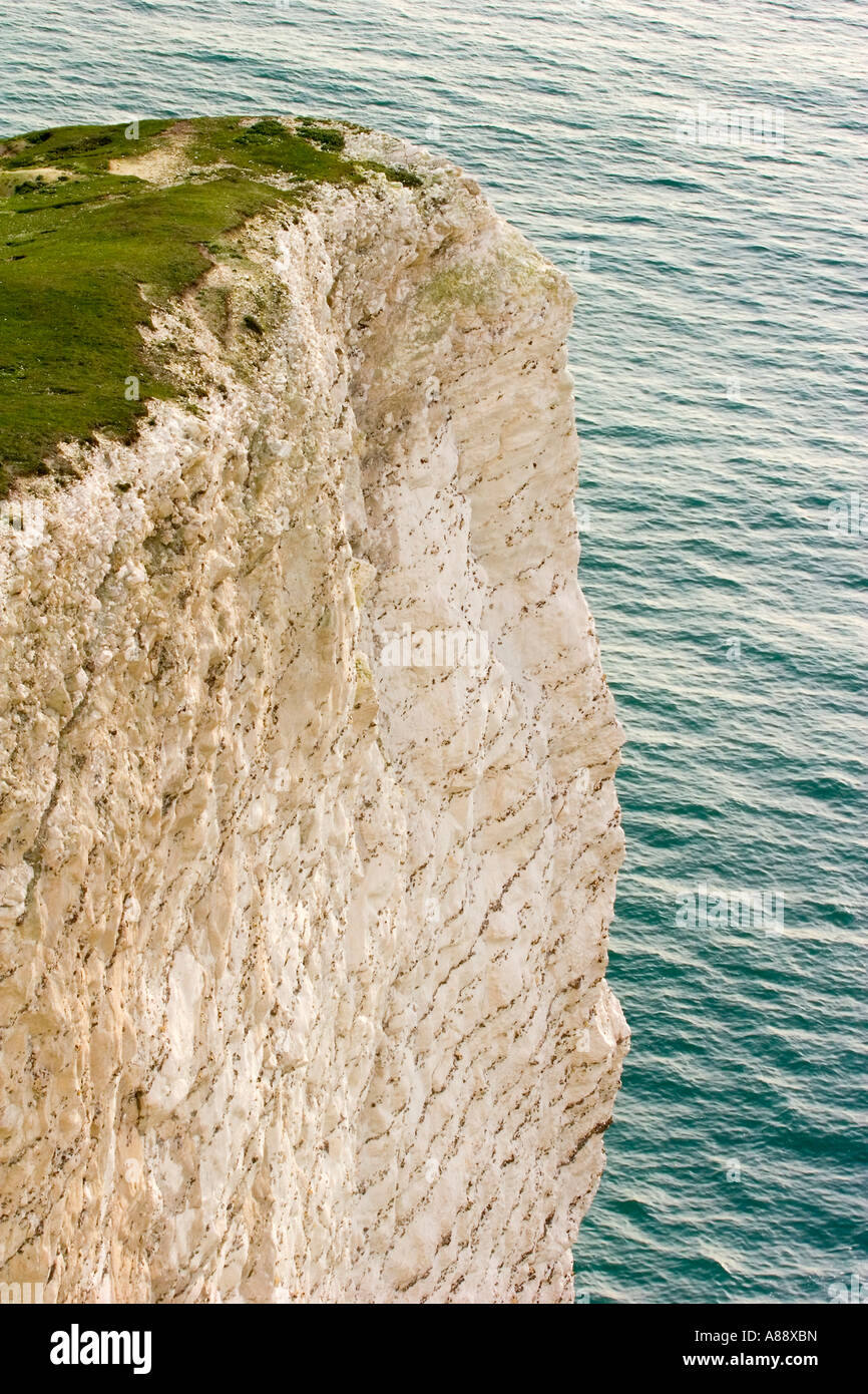 Kreidefelsen auf der Isle Of Wight Stockfoto