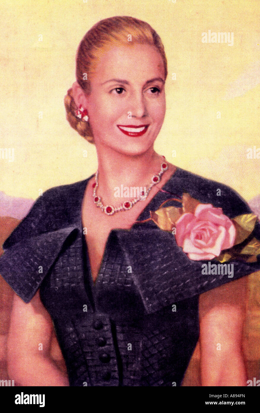 EVA PERON 1919 bis 1952 Frau des argentinischen Präsidenten Juan Peron Stockfoto