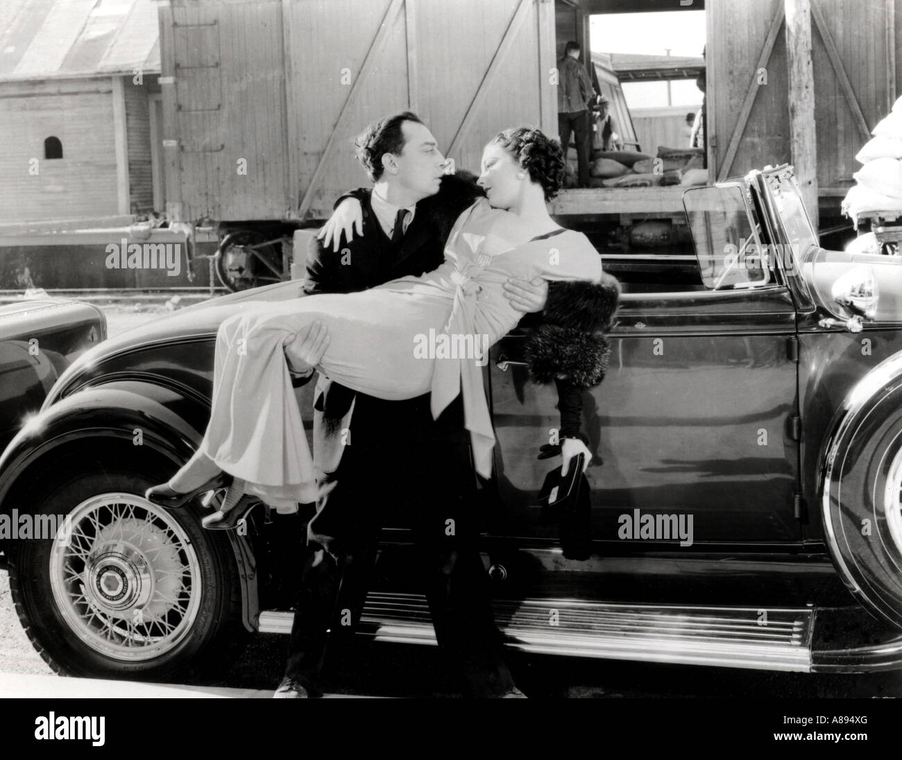 WAS NO BEER?  1933-MGM-Film mit Buster Keaton und Phyllis Barry Stockfoto