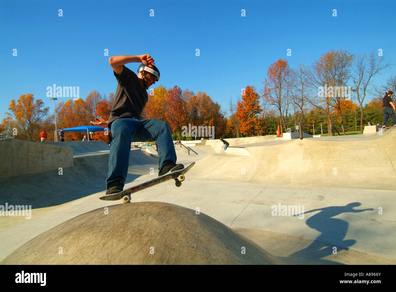 USA-Maryland-Skate-Park in Bowie MD Prinz Georges County Stockfoto