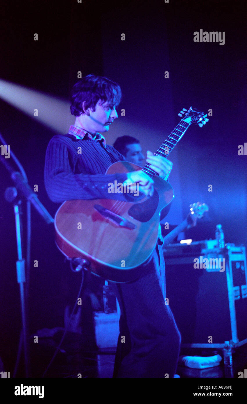 Jarvis cocker und Zellstoff in Birmingham bei Radio eins live spielen live in Birmingham 2001 Stockfoto