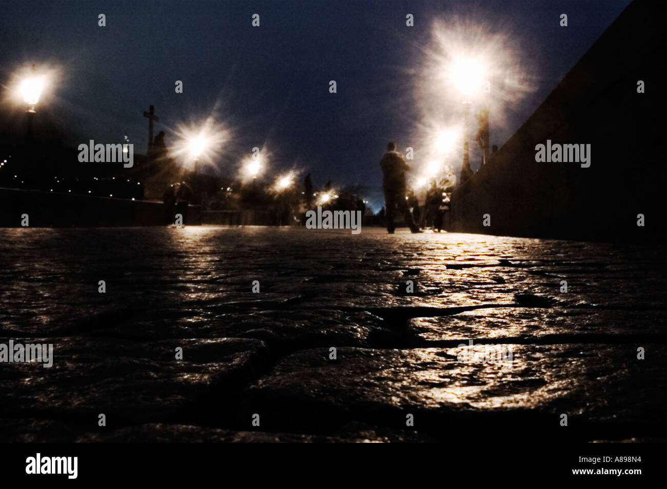 Tschechien, Prag, Karlsbrücke Stockfoto