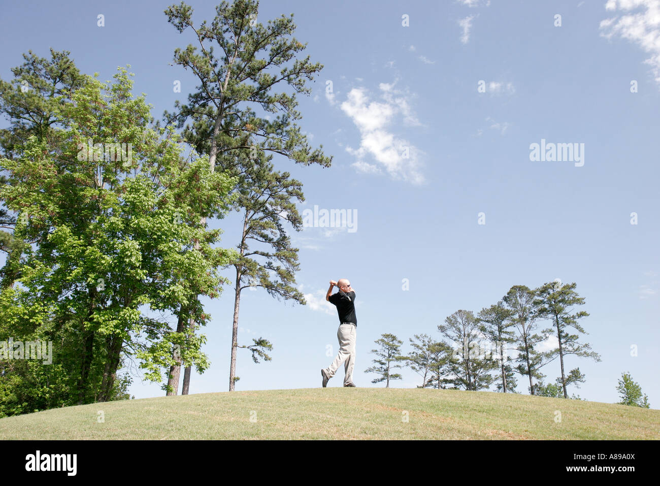 Alabama Butler County, Greenville, Cambrian Ridge, Robert Trent Jones Golf Trail, Erwachsene Erwachsene Männer Männer, Spieler, Fairway, Besucher reisen Reise Tour Stockfoto