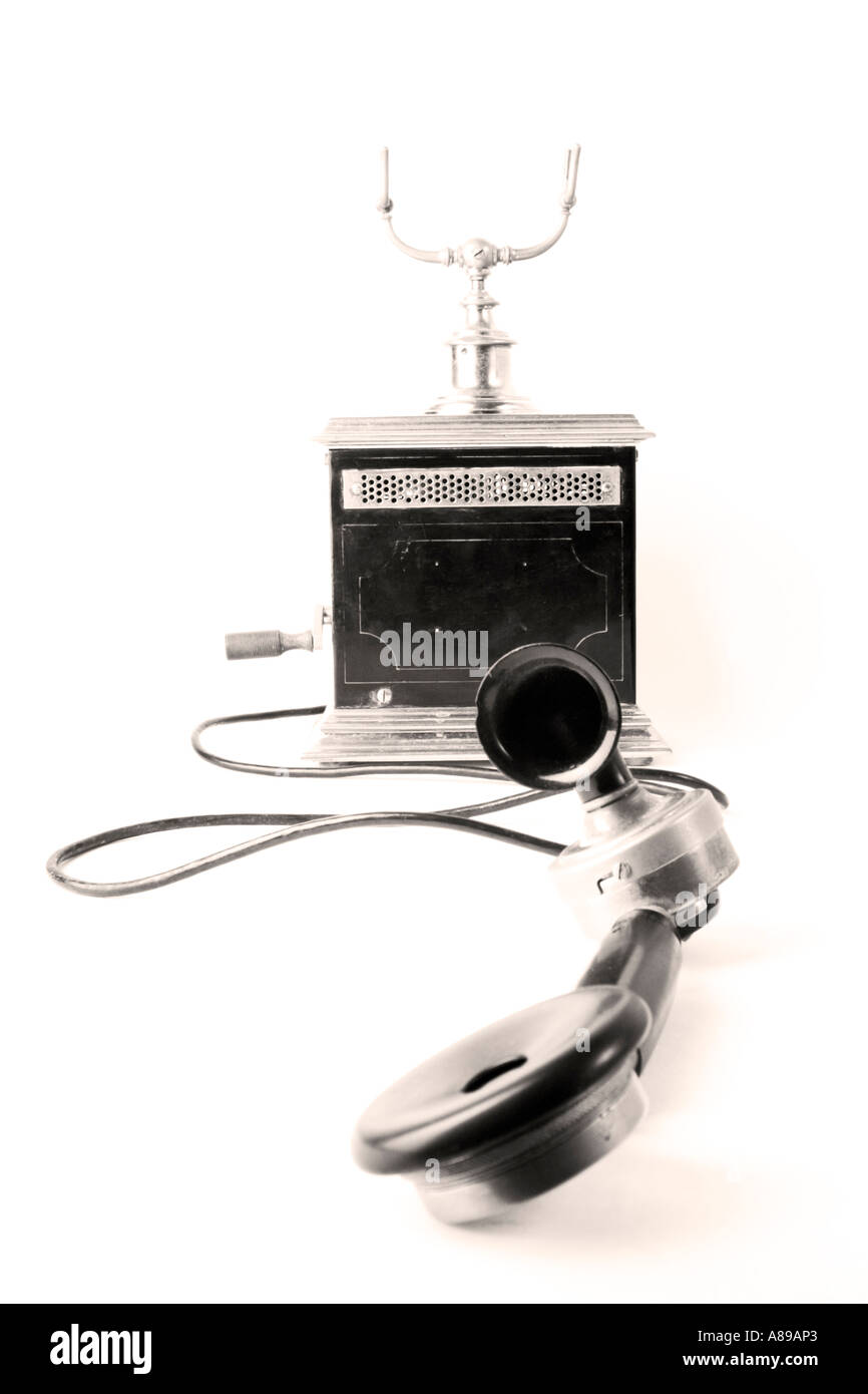 Altes Telefon (1900) Stockfoto