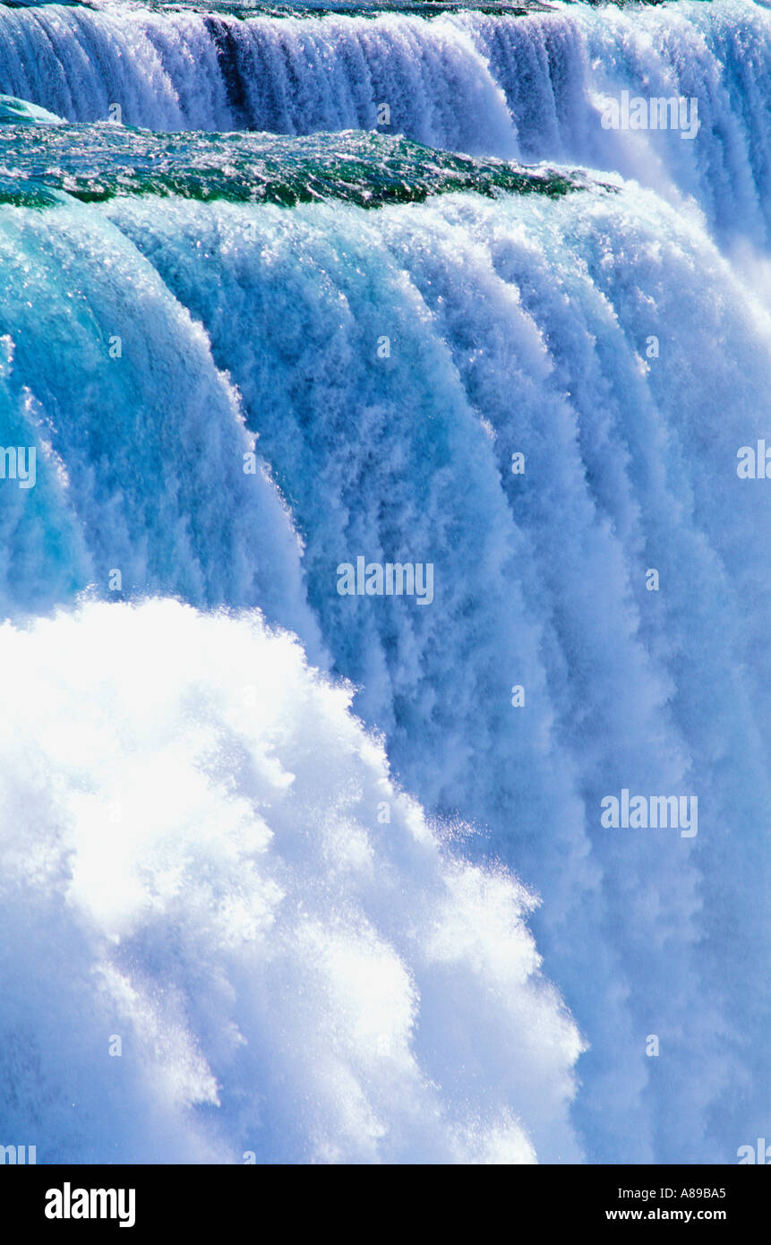 USA-New York-Niagarafälle hautnah von Brink auf amerikanischen Wasserfälle Stockfoto