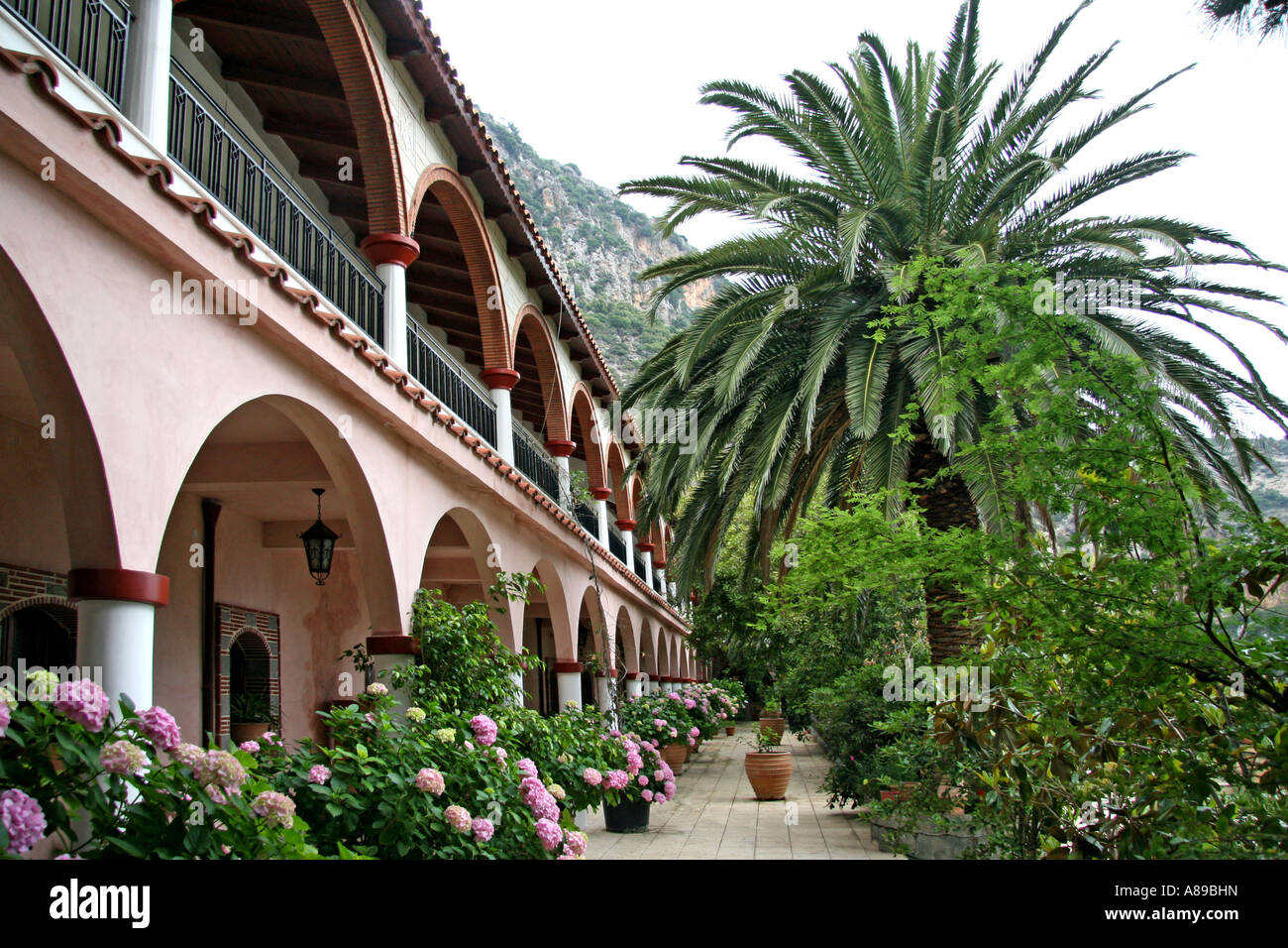 Kloster Moni AG Georgios Selinari, Kreta, Griechenland Stockfoto