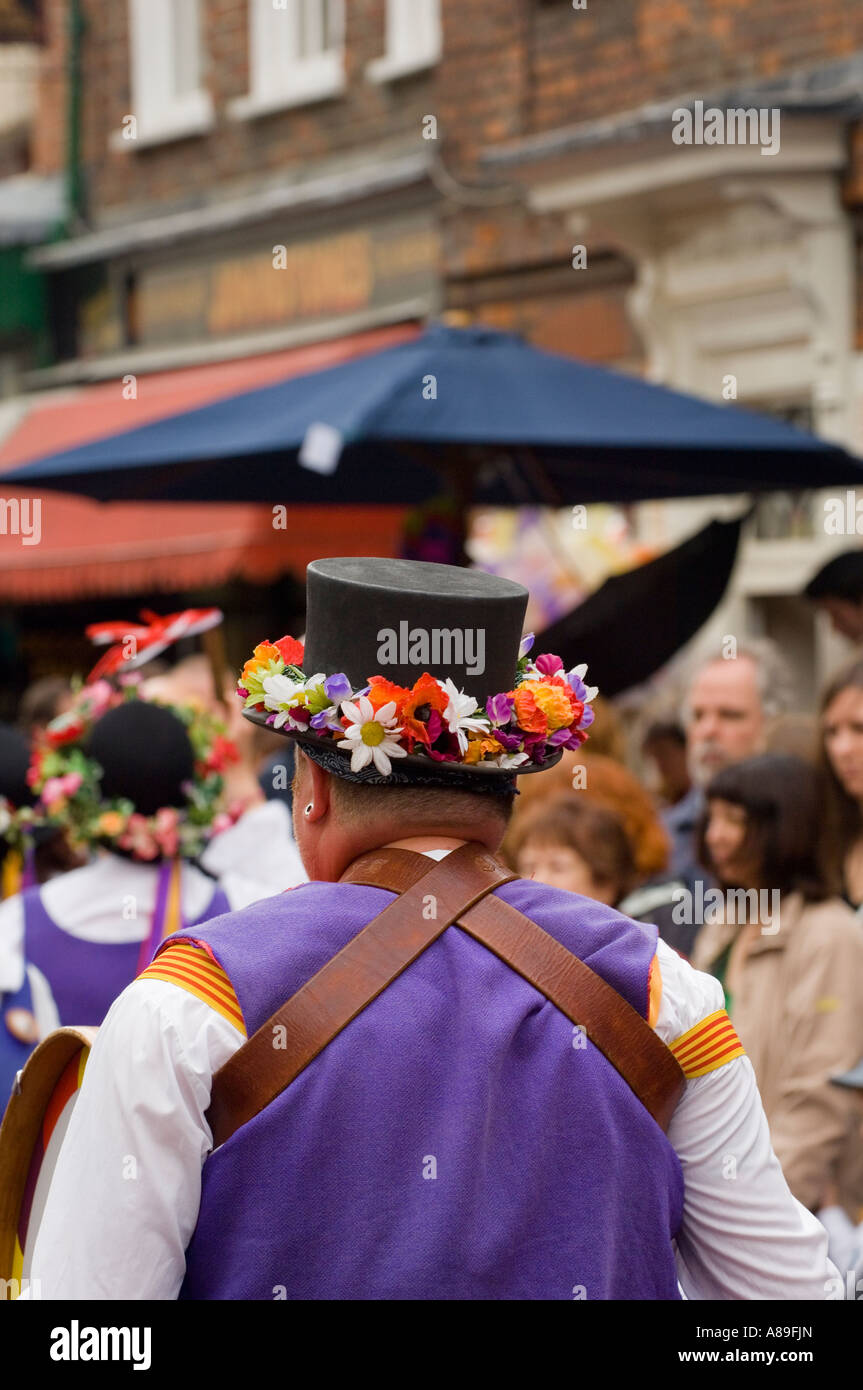 Morris Tänzer Parade auf dem Rochester fegt festival Stockfoto