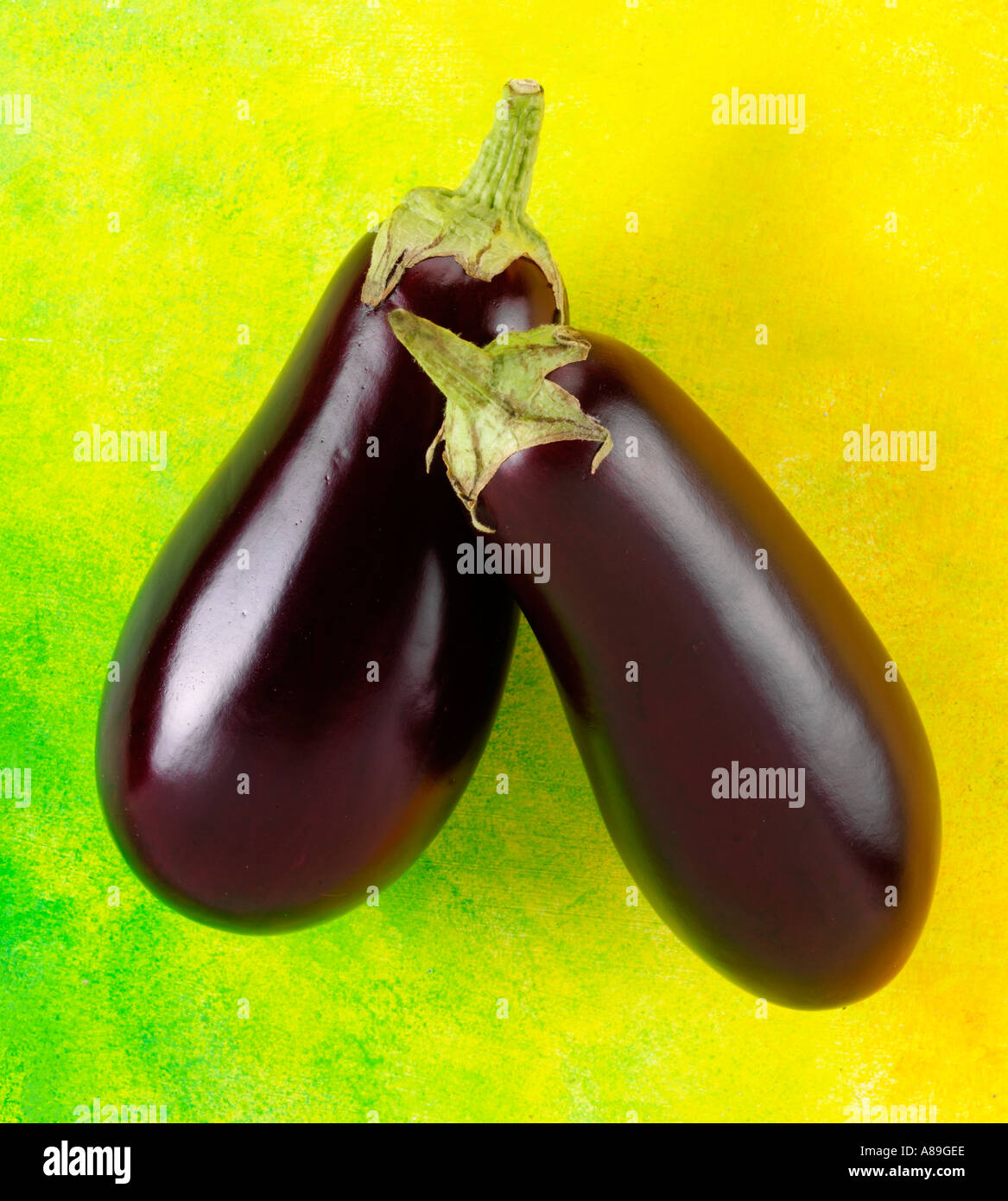 AUBERGINEN AUBERGINE Stockfoto