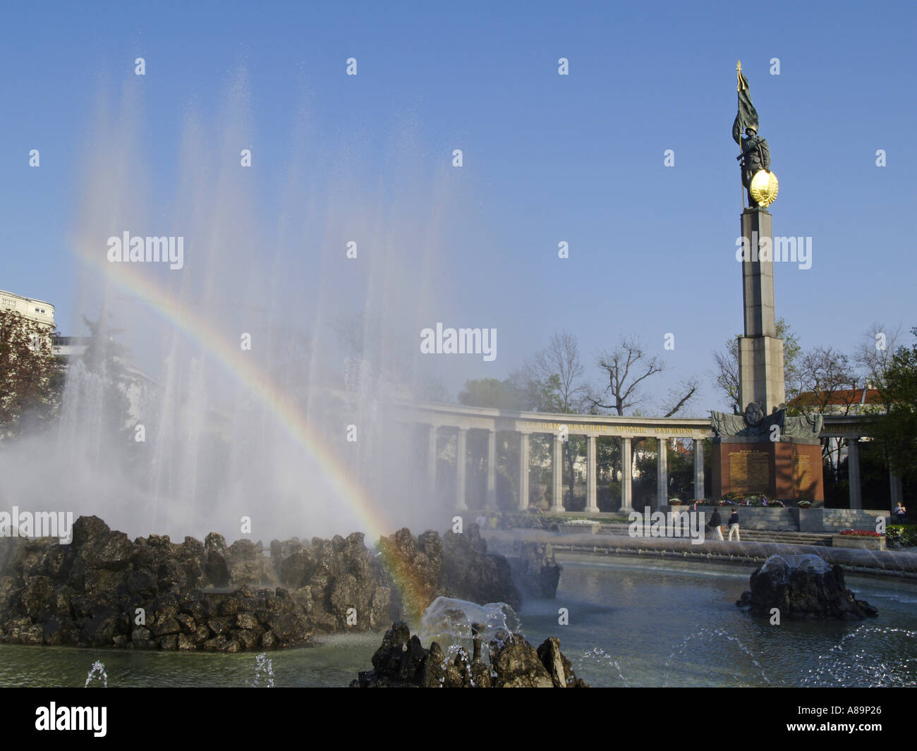 Wien, Schwarzenbergplatz Stockfoto