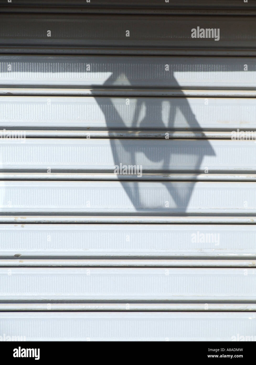 Lamp Post Schatten Stockfoto