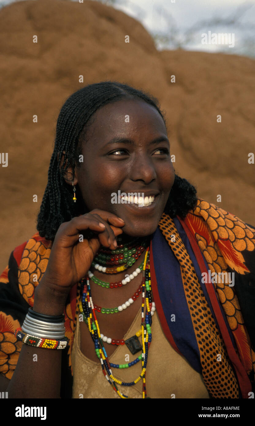 Borena Frau, Yabello, Äthiopien Stockfoto