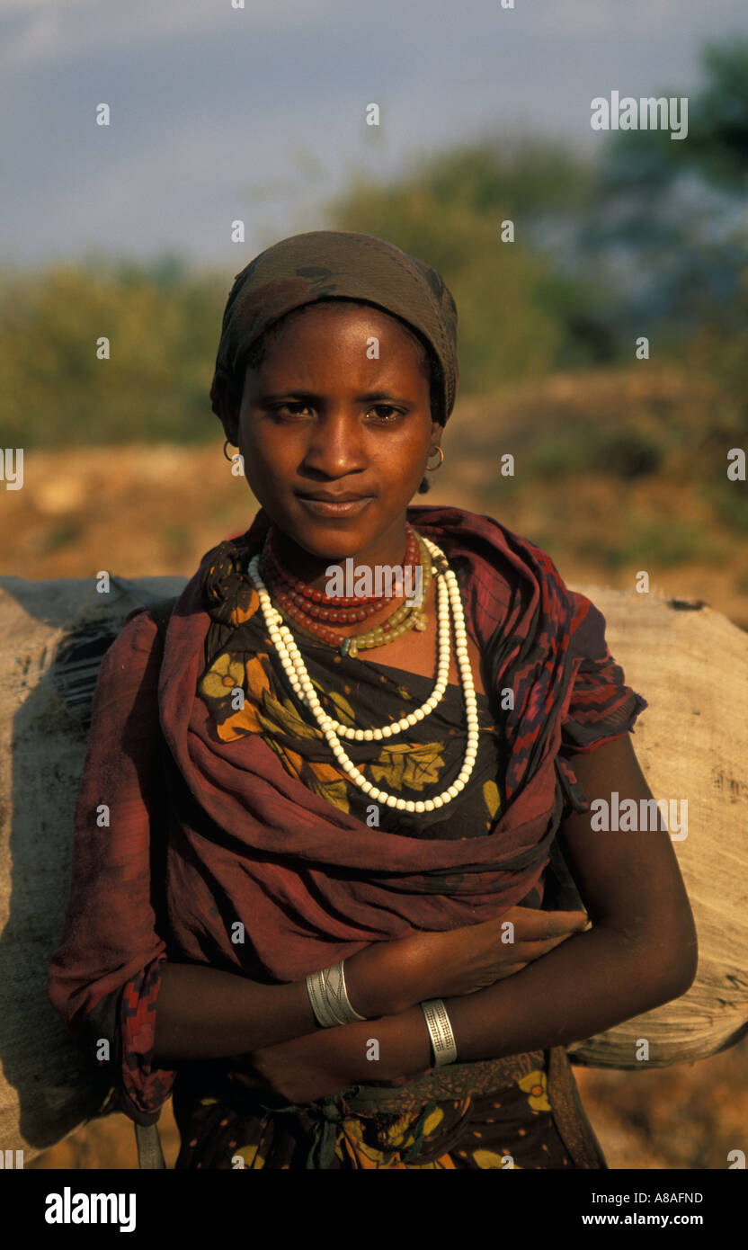 Borena Mädchen, Yabello, Äthiopien Stockfoto