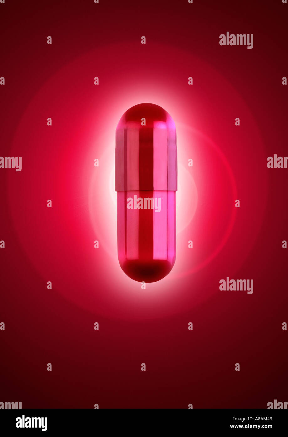 Tablette Tablette Kapsel Stockfoto