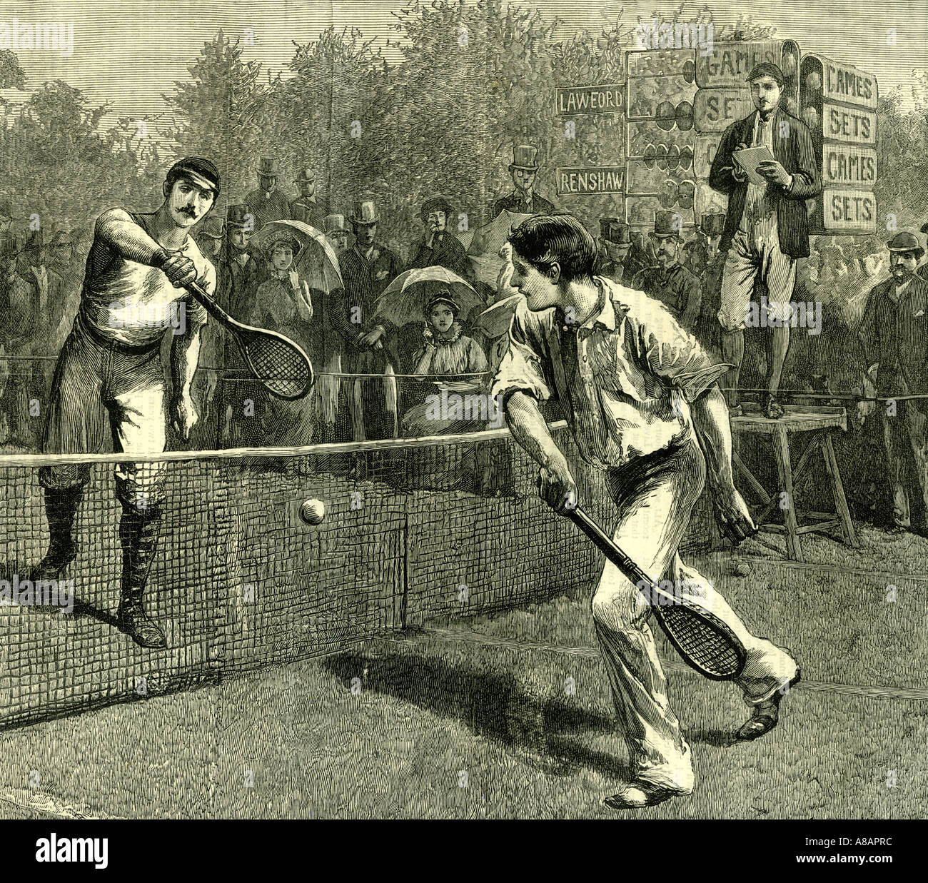 Wimbledon August 1881, Großbritannien Stockfoto