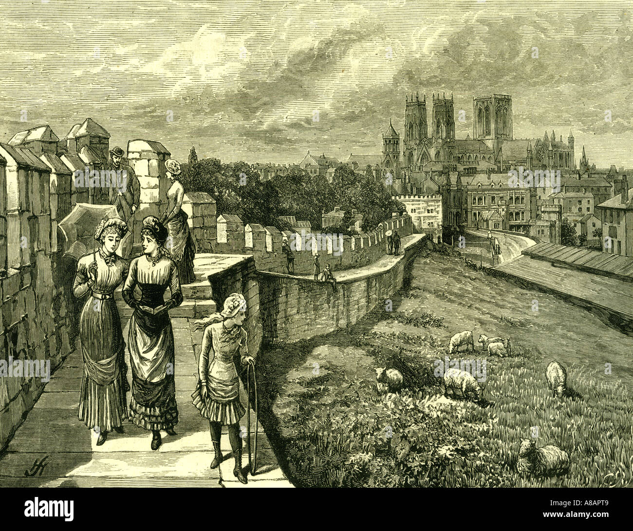 York, UK, 1881 Stockfoto