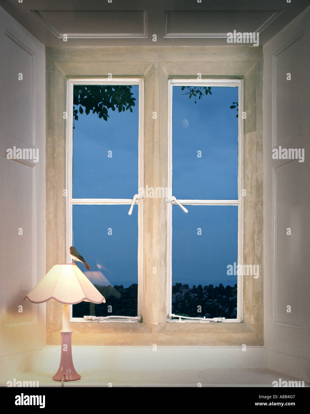 Konzept-Fotografie: Fensteransicht Stockfoto