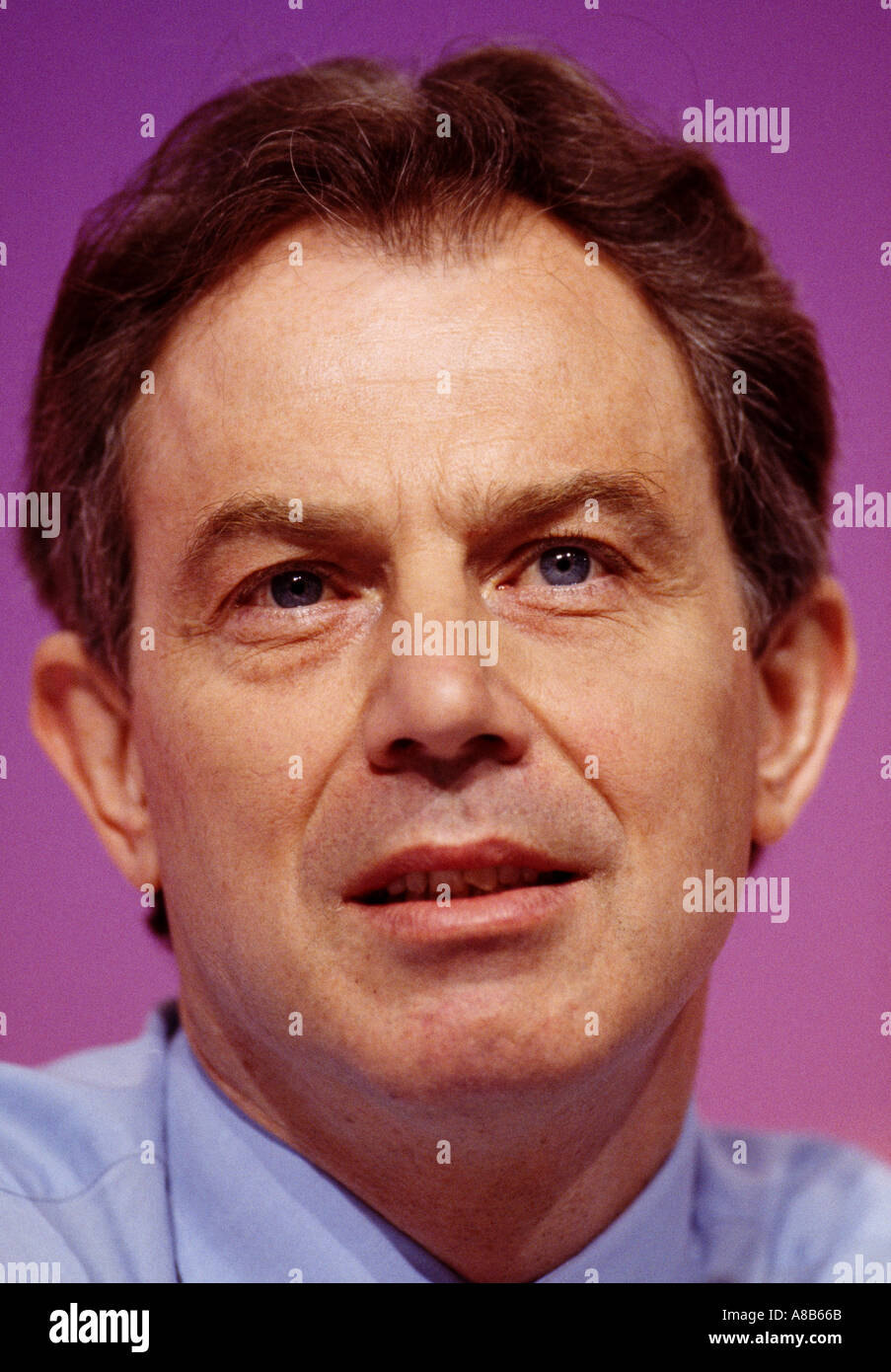 Der britische Premierminister Tony Blair 2001 Stockfoto