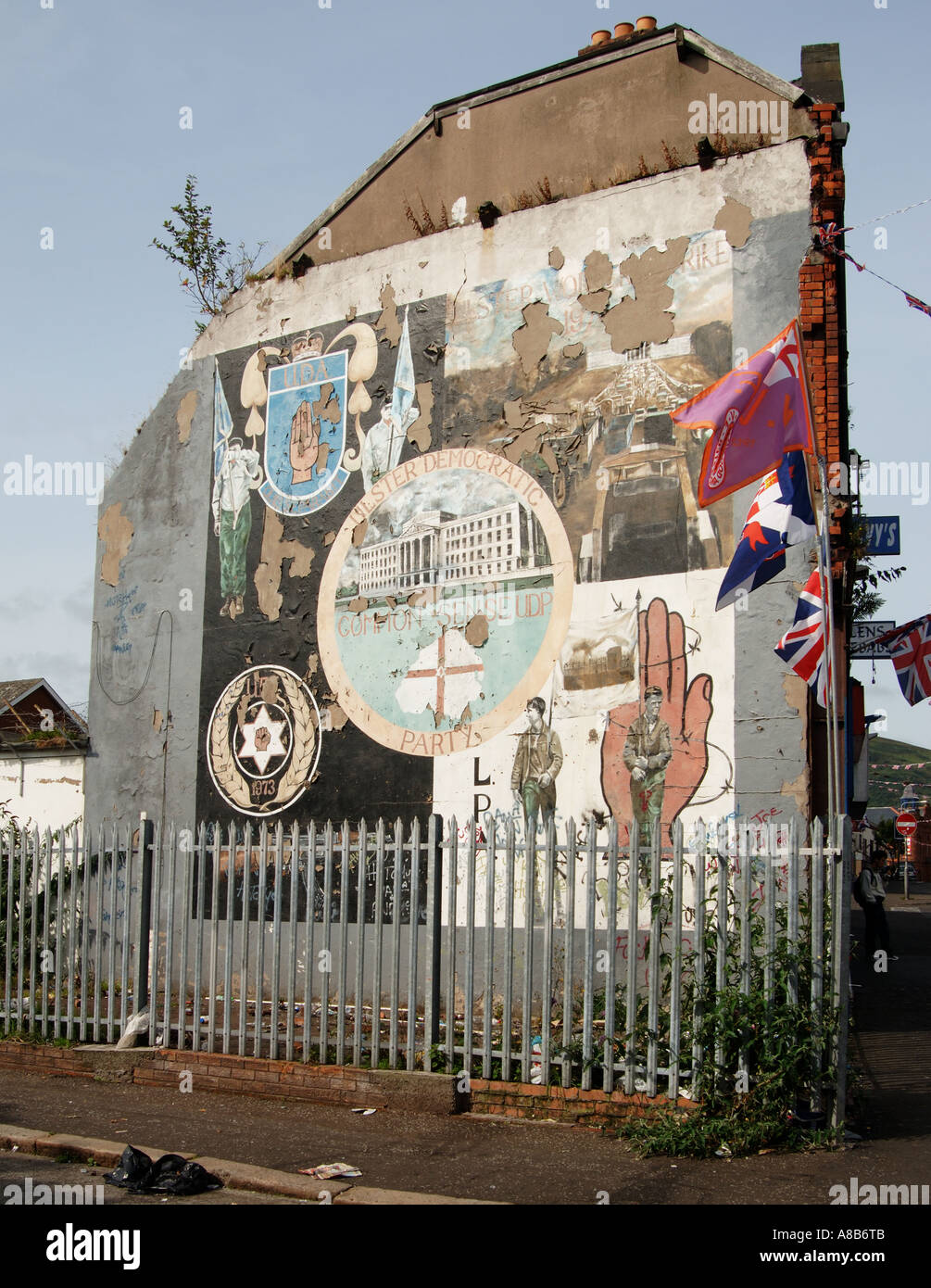Belfast-Wandbild Stockfoto