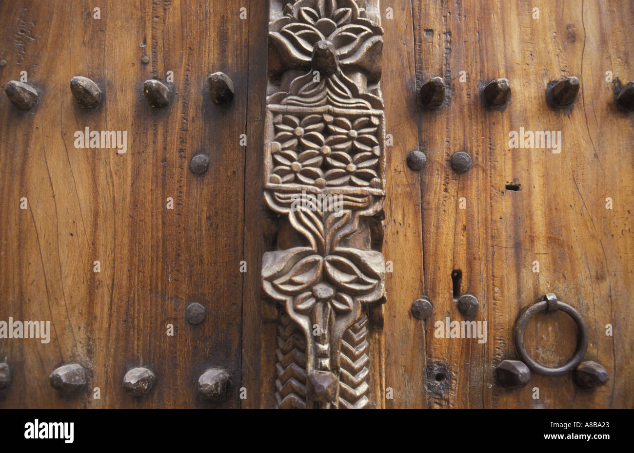 Sansibar Stonetown Tür Stockfoto