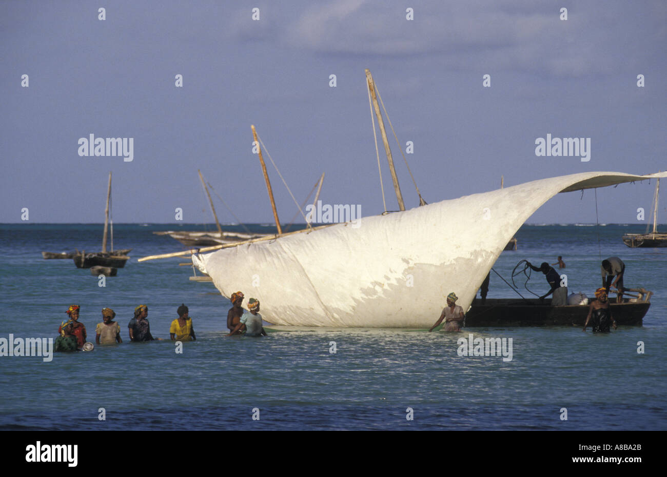 Zanzibar-Nungwi beach Stockfoto
