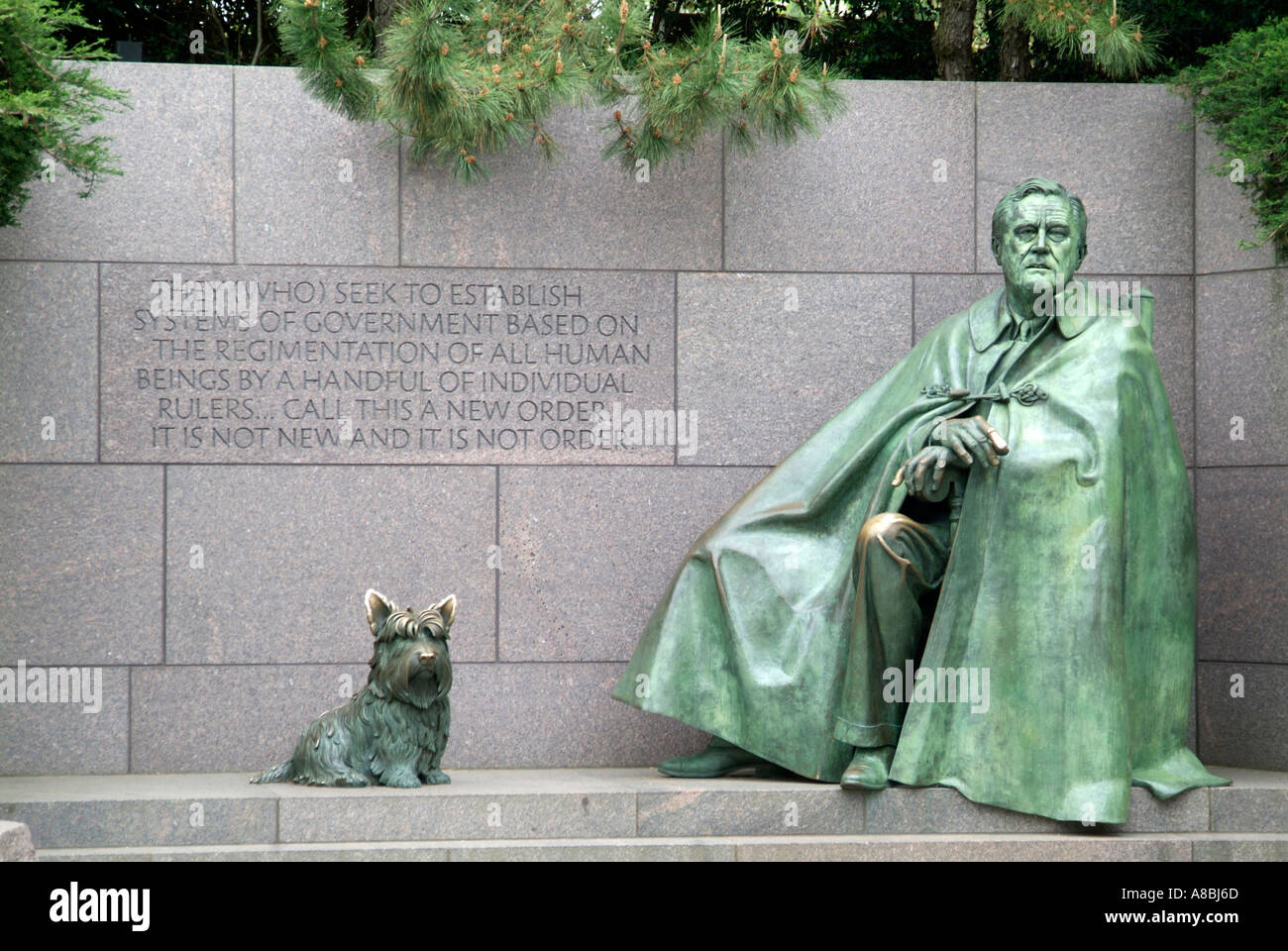 FDR Franklin Delano Roosevelt Memorial Stockfoto