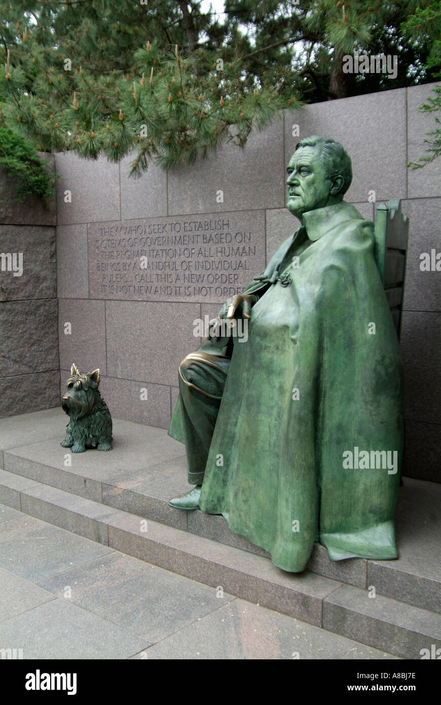 FDR Franklin Delano Roosevelt Memorial Stockfoto