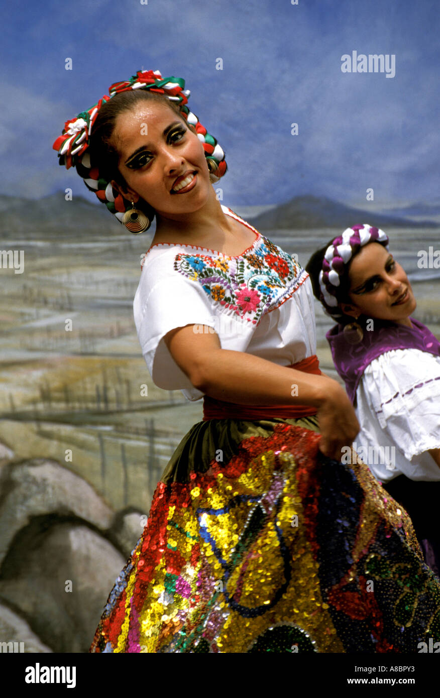 Mexiko Ballett Folklorico Tänzer Stockfoto