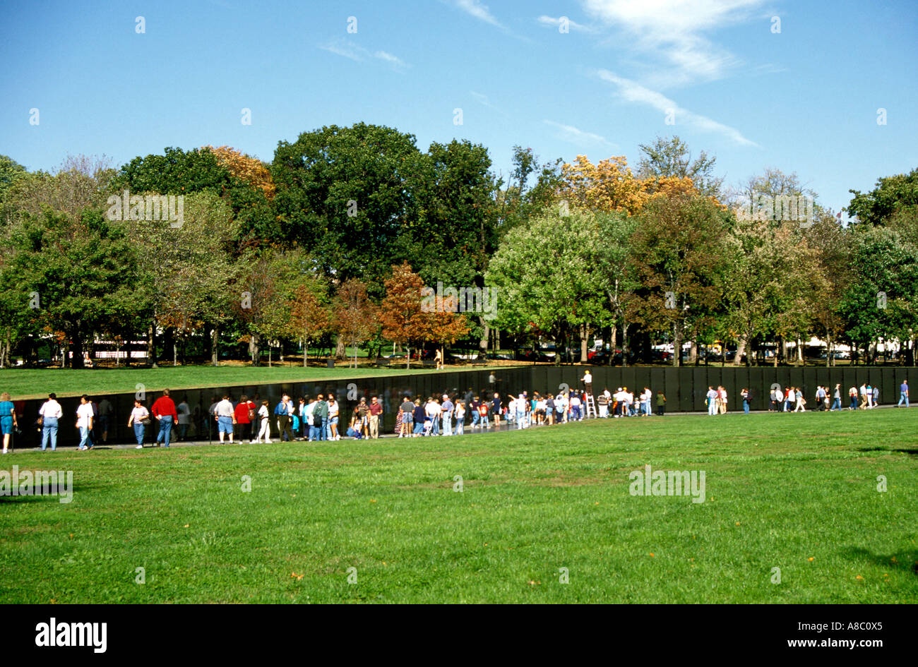 Washington DC Vietnam Veterans Memorial Stockfoto