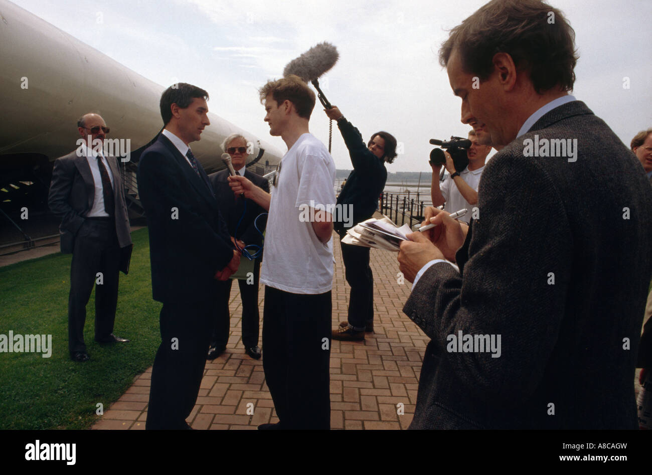 Cardiff Wales Broadcast Außeneinheit Stockfoto